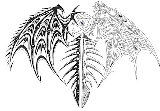 angel wing tattoos, tattoos