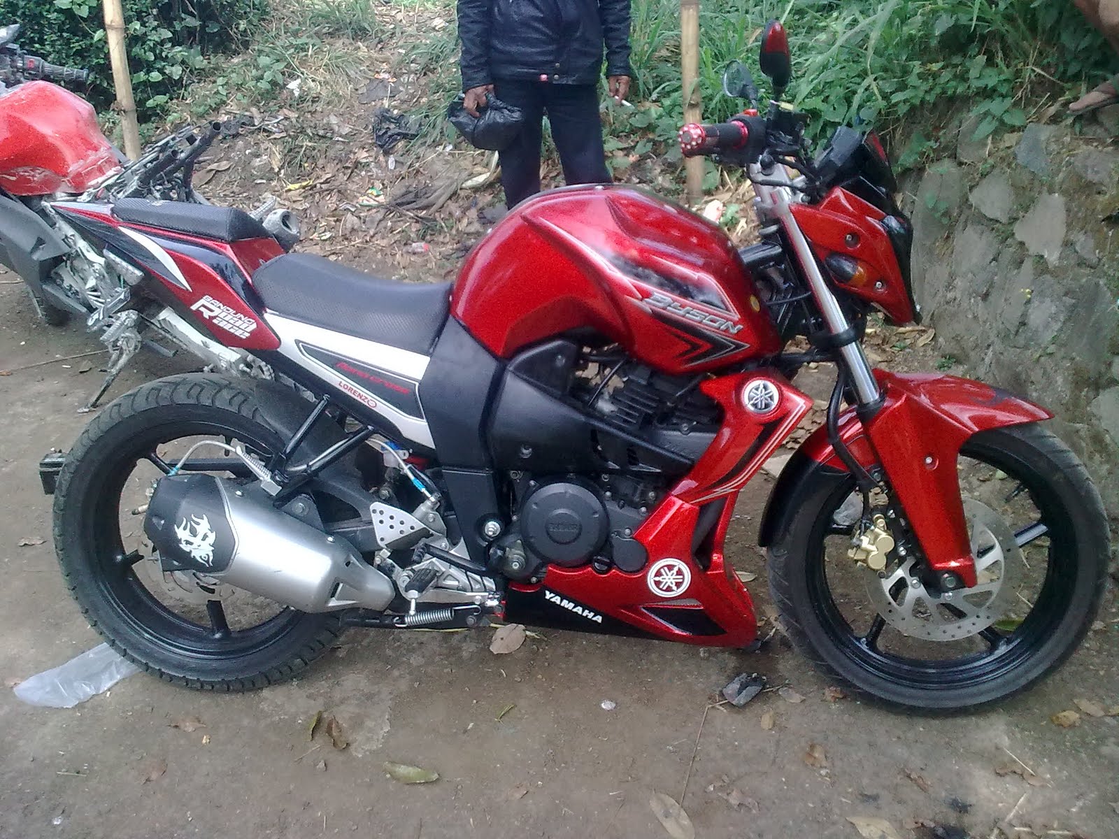 85 Modifikasi Motor Byson Merah Terunik Kempoul Motor