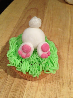 Easter bunny cupcakes