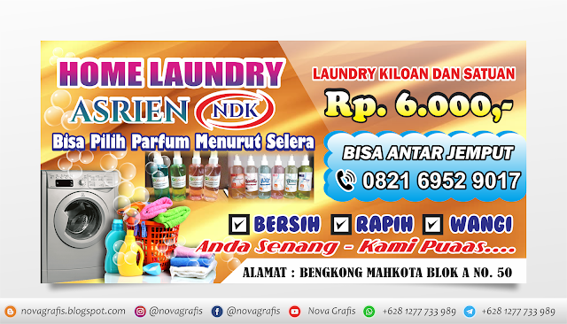 Download Banner Spanduk Laundry