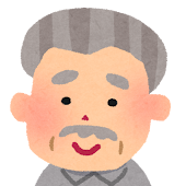 お爺さんの顔アイコン 2
