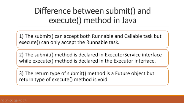 ExecutorService.submit() vs Executor.execute()