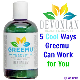 emu oil, argan oil, beauty oils, shea butter, natural beauty, cruelty free, vegan, #hsreviews #naturalbodycare #greemuoil  #vegan, 5 cool ways Greemu can work for you, greemu oil, Via Bella