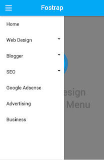 drop down menu for blogger 