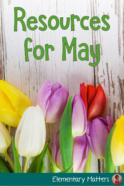 Resources for May - plenty of resources for Mother's Day, Cinco de Mayo, Memorial Day, and even the Kentucky Derby, plus several freebies!