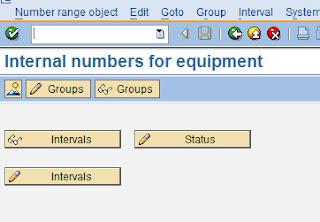 SAP PM Equipment Number Range OIEN