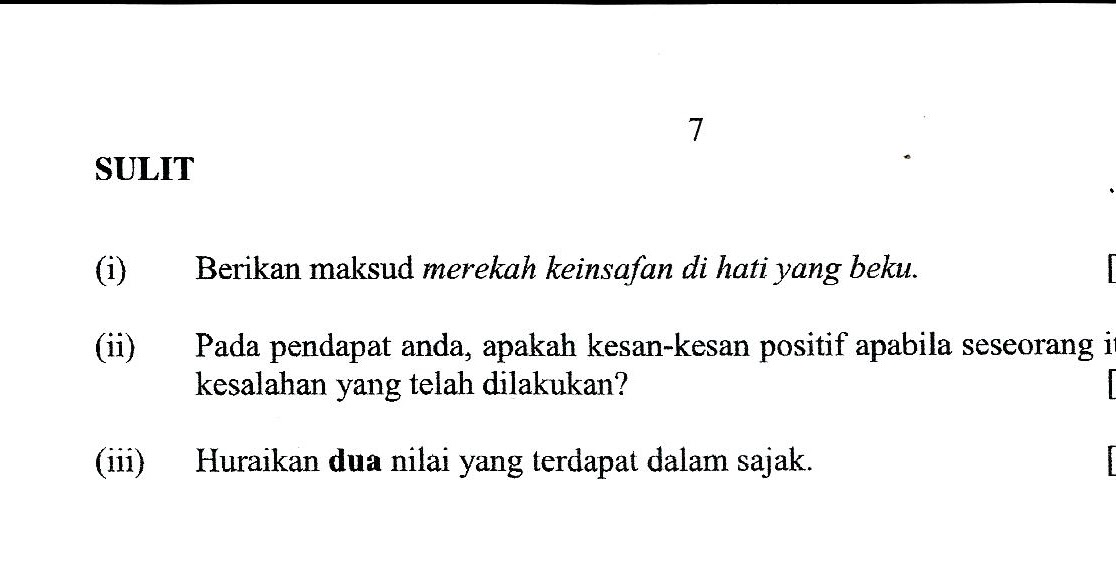 Laman Bahasa Melayu SPM: NOTA PUISI MODEN - "SAJAK SEJADAH 