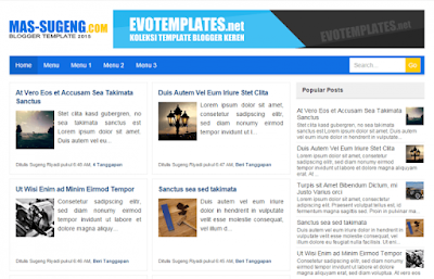 Mas Sugeng Blogger Template