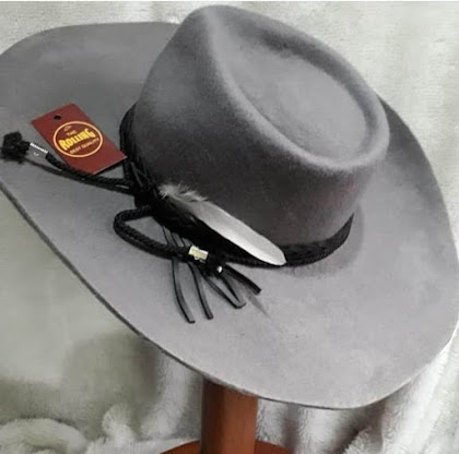 Topi Laken Marlboro Abu - abu Tali Coklat Impor