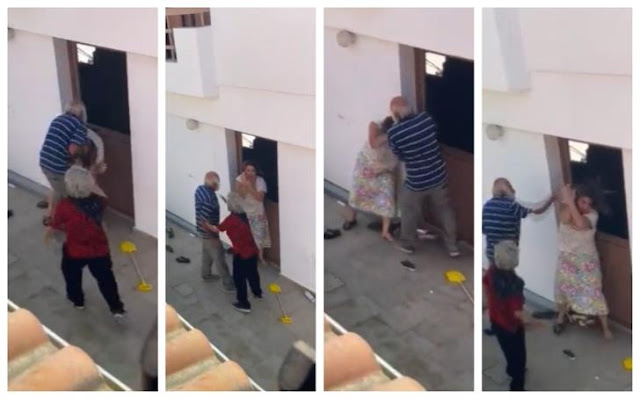Another video of couple  assaulting a foreigner in south Cyprus surfaces again