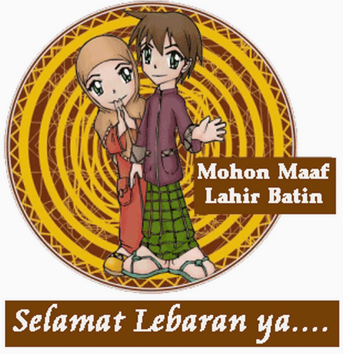 10 KARTUN UCAPAN SELAMAT HARI RAYA IEDUL FITRI Gambar Kartun Lucu