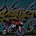 graffiti alphabet "motorsport"