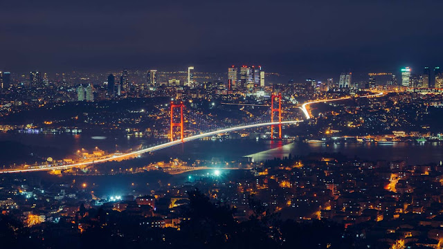جسر البوسفور-ليلا-اسطنبول