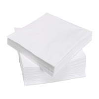 foto servilletas de papel blancas