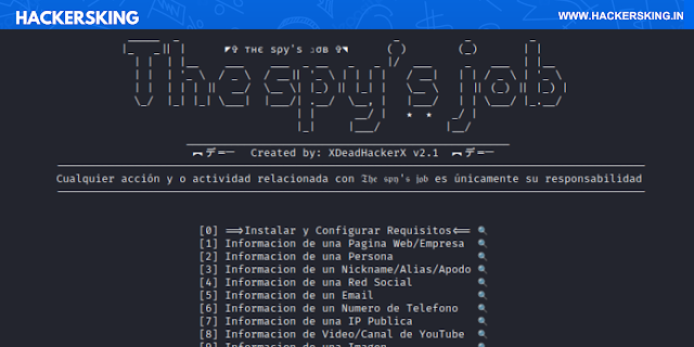 The Spy Job | All in one OSINT tool for Kali Linux