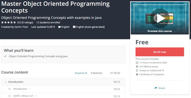 [100% Free] Master Object Oriented Programming Concepts