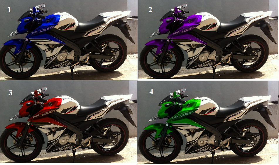 Pilih Kombinasi Warna New Vixion  Pengetahuan