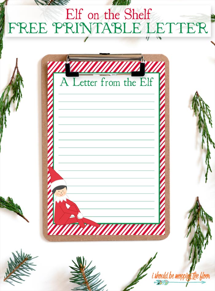 Elf on the Shelf Printable Letter