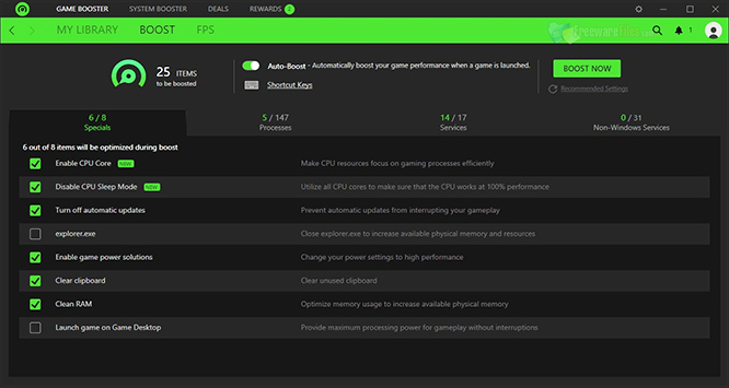 Razer Game Booster: Tăng tốc, chống lag chơi trò chơi trên máy tính a2