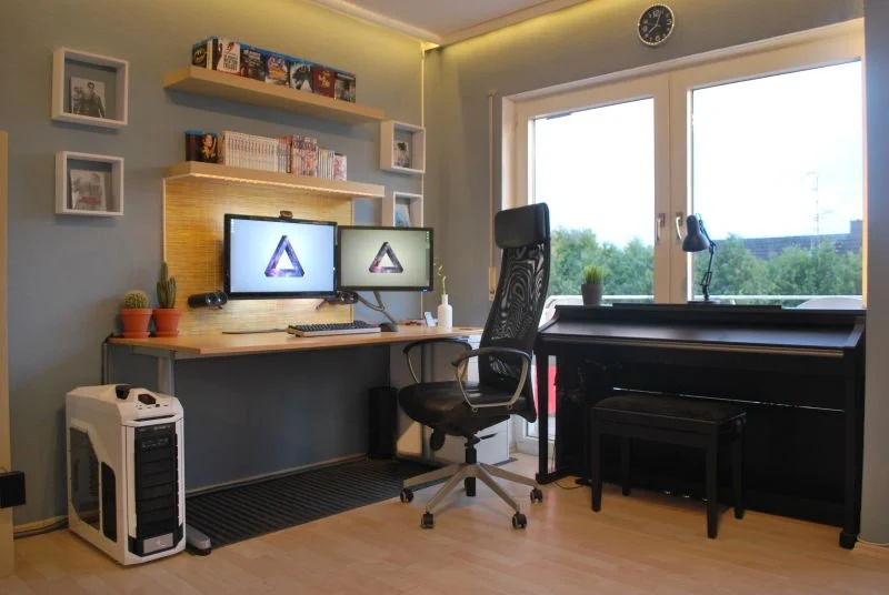 Stylish computer room design picture for gaming - Freelancer and gamer computer room setup design picture for idea - mrlaboratory.info