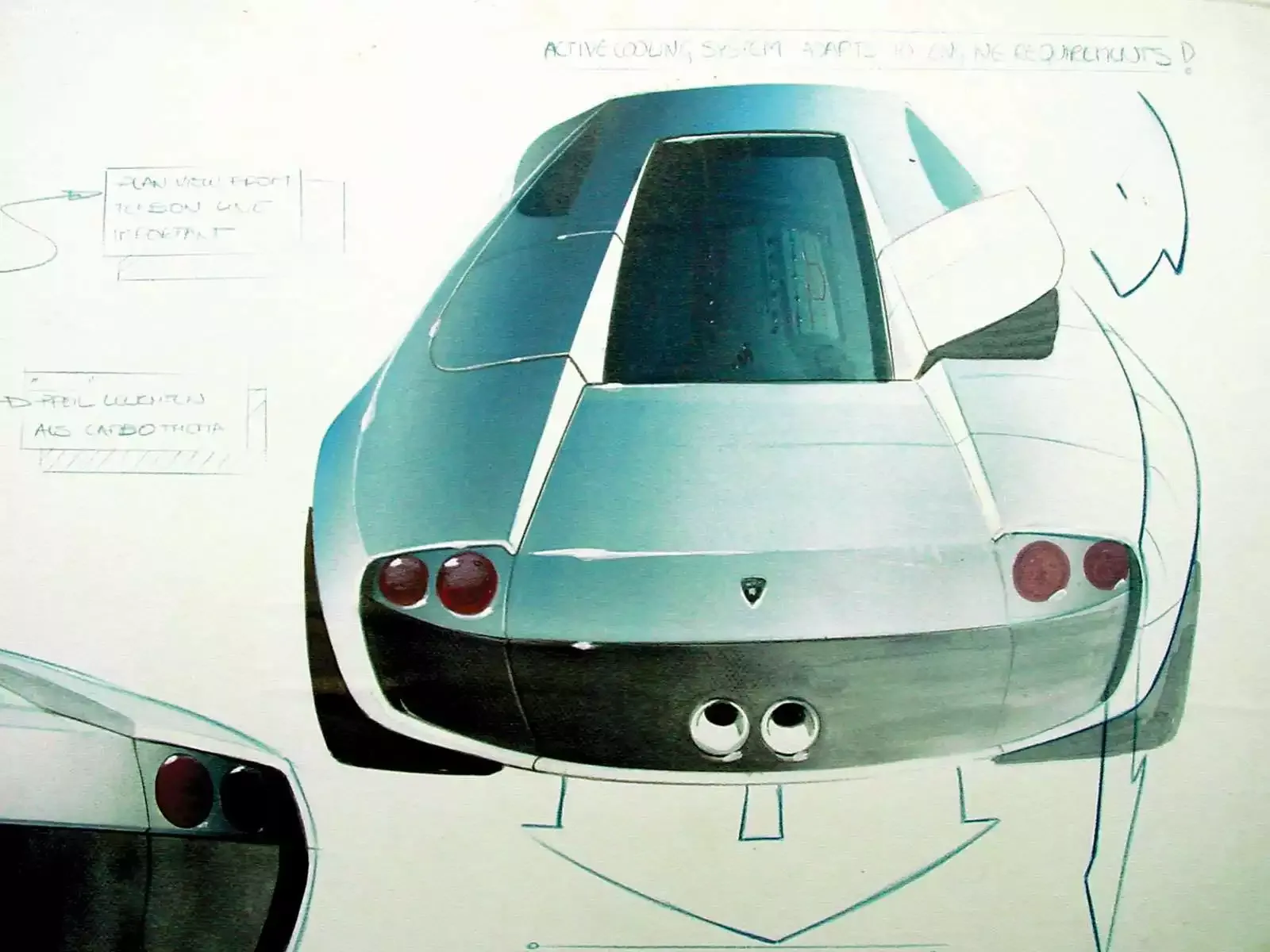 Hình ảnh siêu xe Lamborghini Murcielago Sketch 2002 & nội ngoại thất