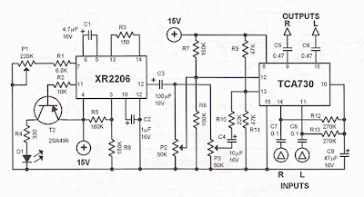  Tremolo Effect Circuit Diagram