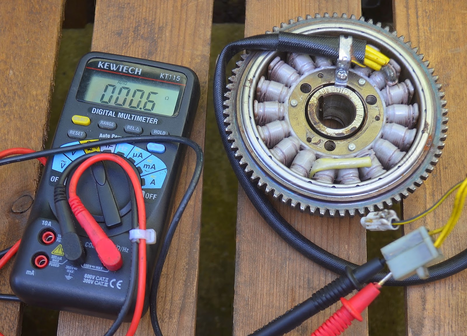 How to test a stator with a multimeter