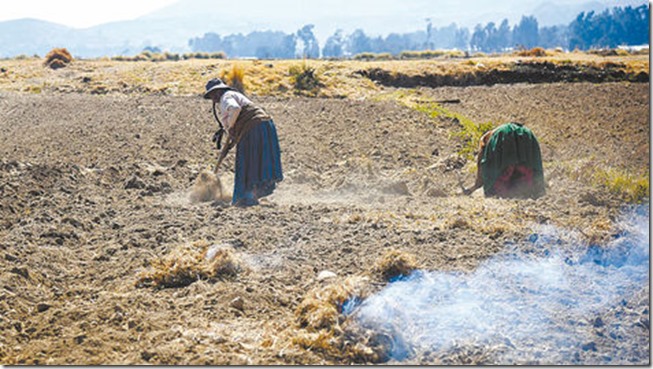 Sequía en el Titicaca