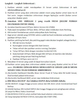 Langkah-Langkah Sinkronisasi UNBK SMA MA 2018