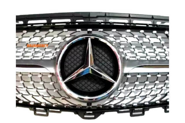 Grill Mercedes Benz E-Class W213 Tahun 2016-2017 Sport Version E200 E300 E350 - Diamond Silver Chrome