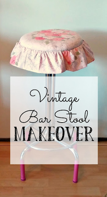 vintage bar stool makeover