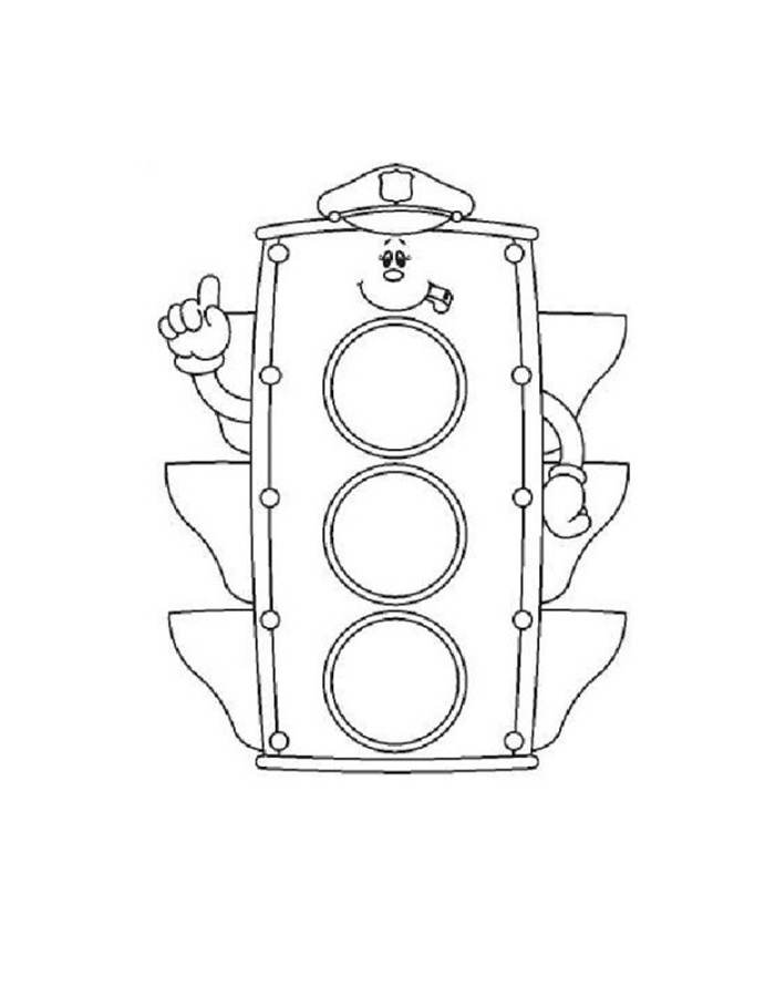  Gambar  Mewarnai Lampu Lalu Lintas