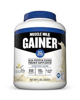 Muscle Milk Gainer Protein Powder, Vanilla Crème, 32g Protein, 5 Pound
