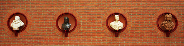 Busts of the founders