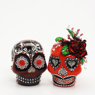 Day Of The Dead Skull Lover Dia De Los Muerto Skull Wedding Cake Topper