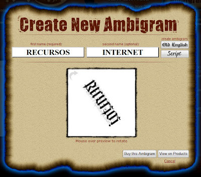 Crear ambigramas