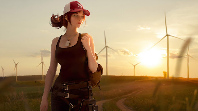 Pubg Girl Cosplay Desktop Wallpaper