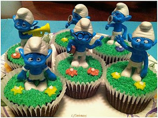 Cupcakes Los Pitufos para Fiestas Infantiles