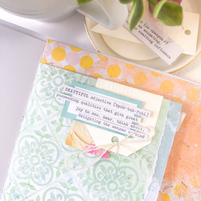 5 DIY Journal Ideas | Heidi Swapp Art Walk DIY Journal by Jamie Pate