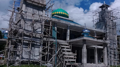 Wow, Anggaran 2 Miliar untuk Pembangunan  Masjid di Desa Pohea Diduga Mangkrak, CV Sarana Mandiri Harus Tanggung Jawab