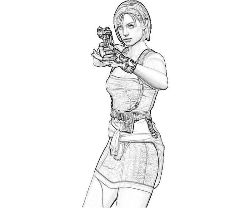 printable-jill-valentine-weapon_coloring-pages-5