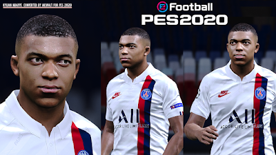 PES 2020 Faces Kylian Mbappé by Milwalt