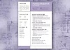 Female Purple - Creative Resume Template