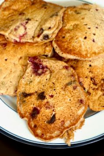 Dark Chocolate, Raspberry and Banana Whole Wheat Pancakes: Savory Sweet and Satisfying