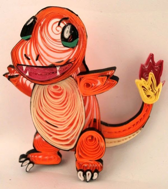 paper quilling cartoon characters