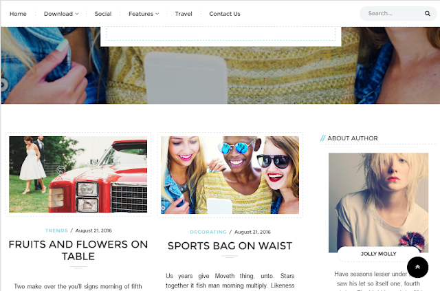 Brownie Grid Blogger Template    