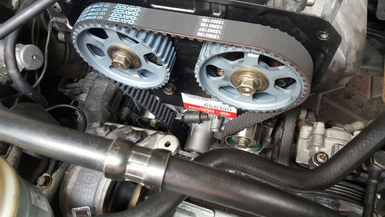 KIA SPECTRA: KIA SPECTRA TIMING BELT AND WATERPUMP SPECIAL 