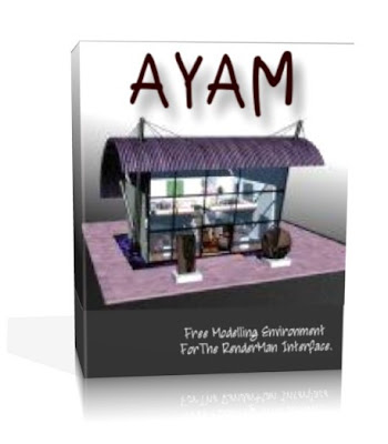 Ayam is a free 3D modelling environment for the RenderMan interface