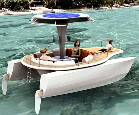 Human Powered Boat : This solar and human-powered concept boat is ...