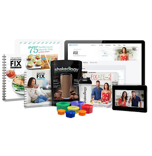 Ultimate Portion Fix Kit with videos, recipes, workbook, containers, two workout programs, and a month trial of Shakeology.